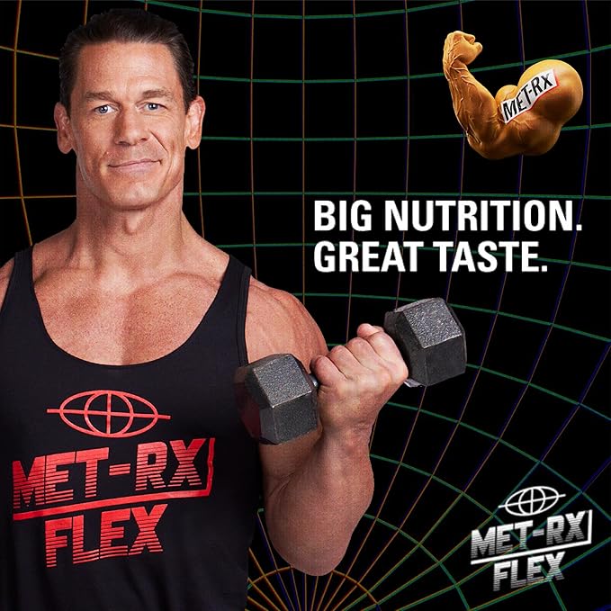 MET-Rx Big 100 Granola Protein Bar, Meal Replacement Bar, 32G Protein,Peanut Butter Chocolate Chip