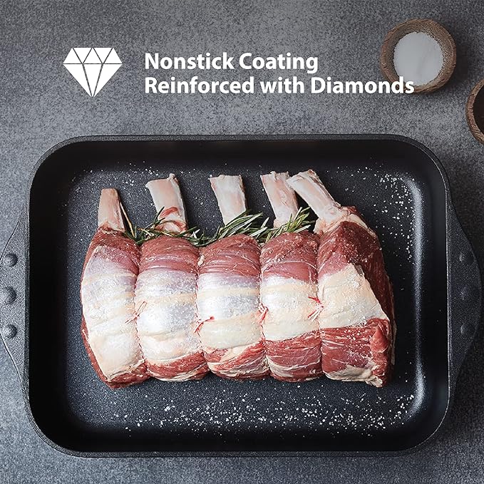 Swiss Diamond 8" 2.3Qt Casserole Pan HD Nonstick Diamond Coated Aluminum Casserole Pan Includes Lid