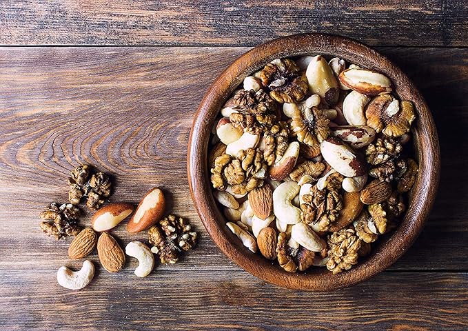 Food to Live Mixed Raw Nuts, 8 Pounds ??Cashews, Brazil Nuts, Walnuts, Almonds, Unsalted, Kosher