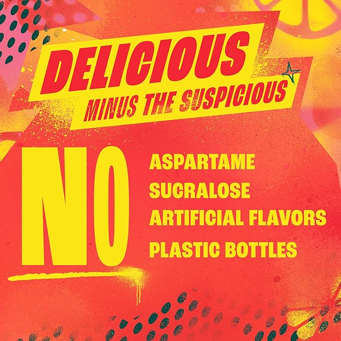 Zevia Zero Sugar Soda, Strawberry Lemon Burst, 12 oz Cans (24-Pack) ??Naturally Sweetened, Zero