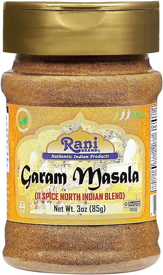Rani Garam Masala Indian 11-Spice Blend 3oz (85g) PET Jar, Pack of 12 ~ All Natural, Salt-Free |