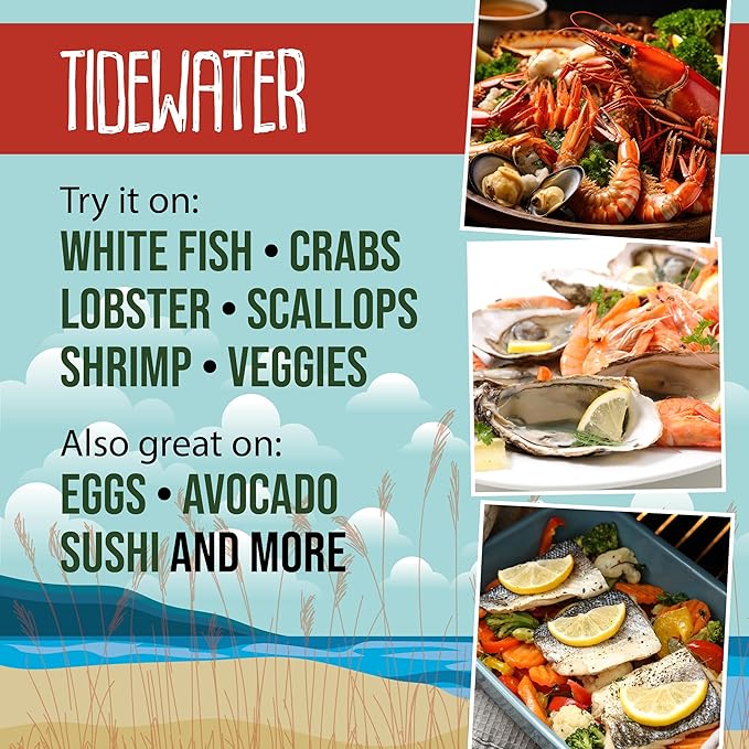 Flavor Seed Tidewater Organic Seafood Seasoning, All Purpose Fish Seasoning for Shrimp, Crab Meat