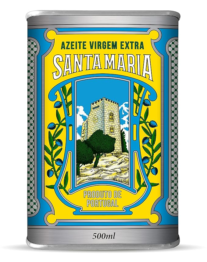 Santa Maria Portuguese Extra Virgin Olive Oil - Vintage Metal Tin - 500ml