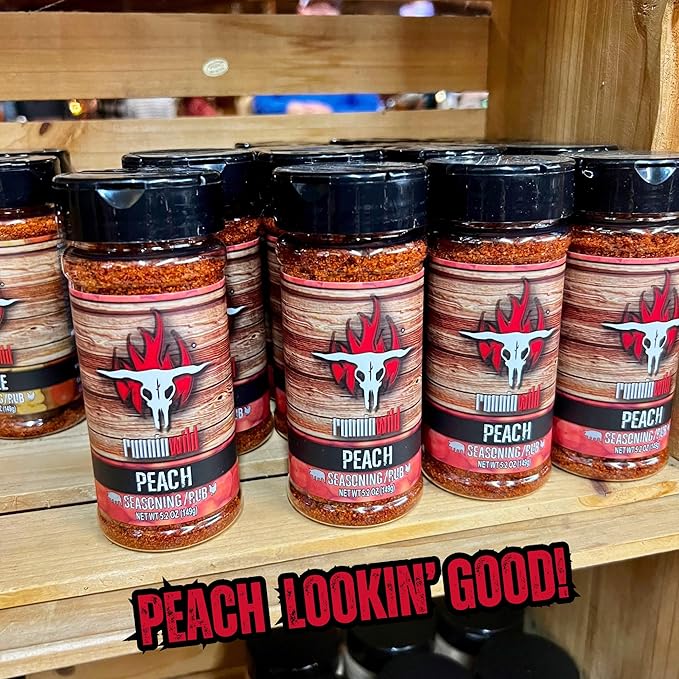 Gourmet BBQ Peach Rub Seasoning – Bursting with Sweet, Smoky & Bold Peach Flavor | Runnin' Wild