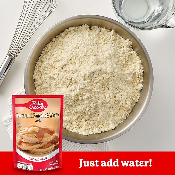 Betty Crocker Buttermilk Pancake and Waffle Mix, 6.75 oz. (Pack of 9)