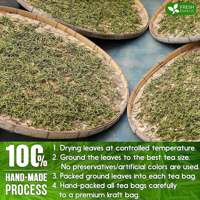 FreshDrinkUS Premium Rosemary Leaf Tea Bags - 75 Count, 100% Natural Dried Leaves, Pure Herbal Tea