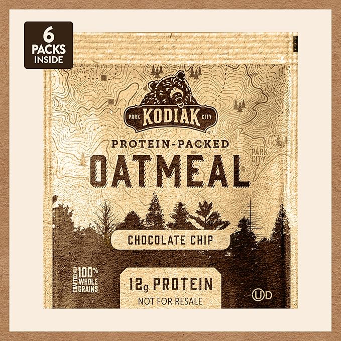 Kodiak Cakes Instant Oatmeal Packets - High Protein - 100% Whole Grains Breakfast Food - Chocolate
