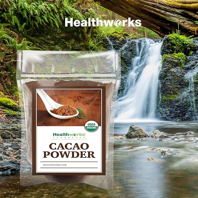 Healthworks Superfoods Organic Cacao Powder - 48 Oz / 3 Lb - Cocoa Chocolate Substitute - Rich