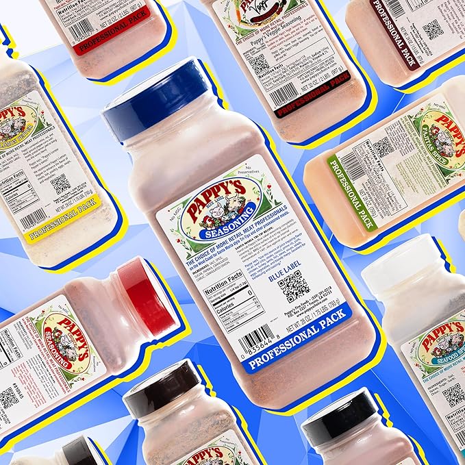Pappy's Choice Seasonings - Less Salt. Perfect for bbq and smoked brisket, steak, beef, chicken