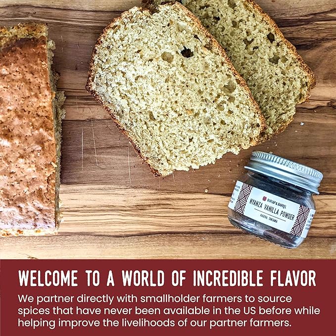 Burlap & Barrel Nyanza Vanilla Powder ??Sweet, Classic Vanilla Flavor with Date-Tannin Aroma