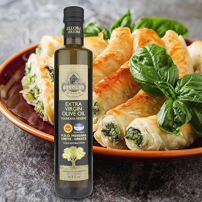 Ellora Farms, Greek Extra Virgin Olive Oil, Single Estate PDO Messara, Greece, Non GMO