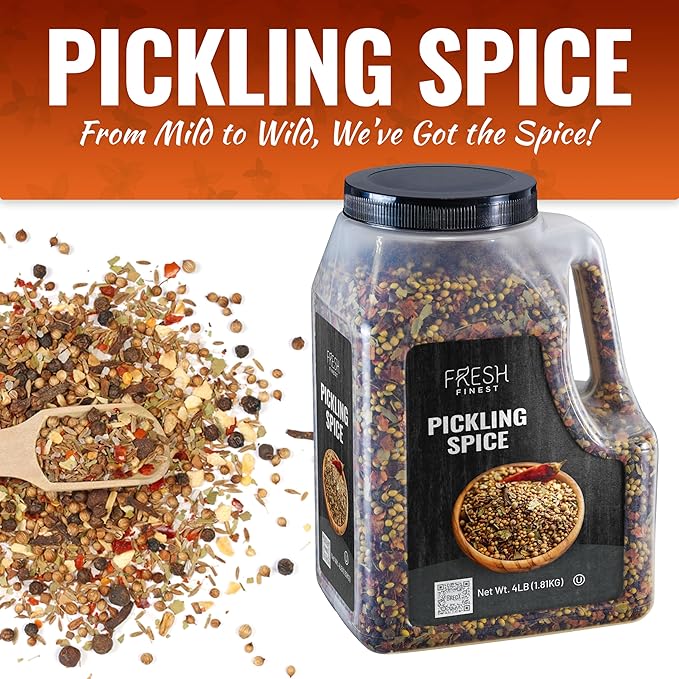 Fresh Finest Bulk Pickling Spice ??4 LB (64 oz) Pickling Spice Mix for Canning ??Premium Mixed