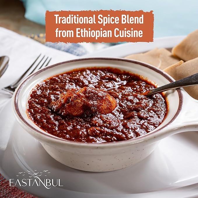 Eastanbul Berbere Spice Blend, 5.3oz Berbere Spice Ethiopian Authentic Mix, Berbere Seasoning