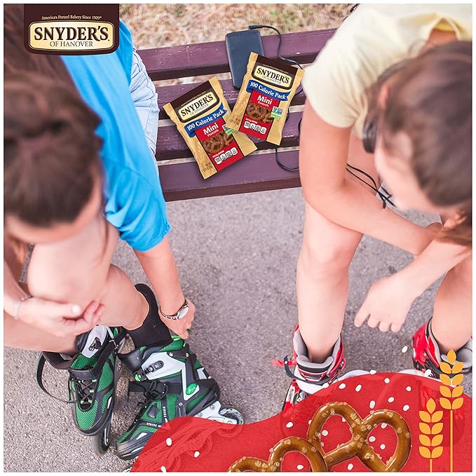 Snyder's of Hanover, 100 Calorie Mini Pretzels, Individual Packs, 10 Ct (pack of 2)