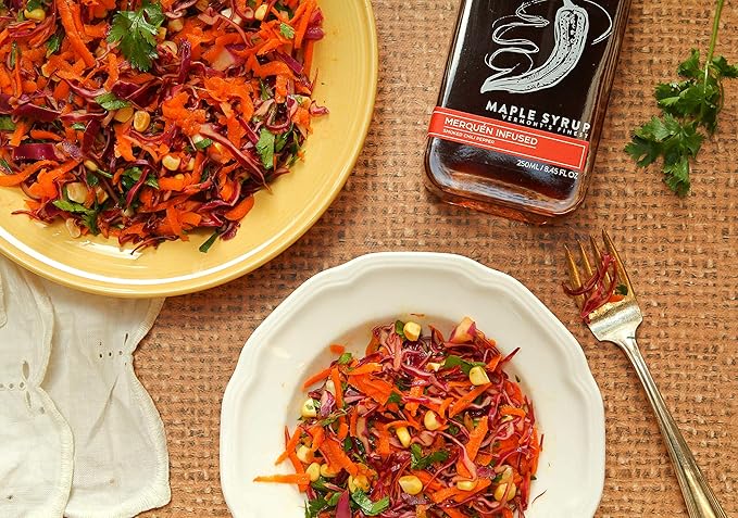 Runamok Maple Hot + Spicy Infused Maple Syrup - Authentic & Real Vermont Maple Syrup | Smoked Chili