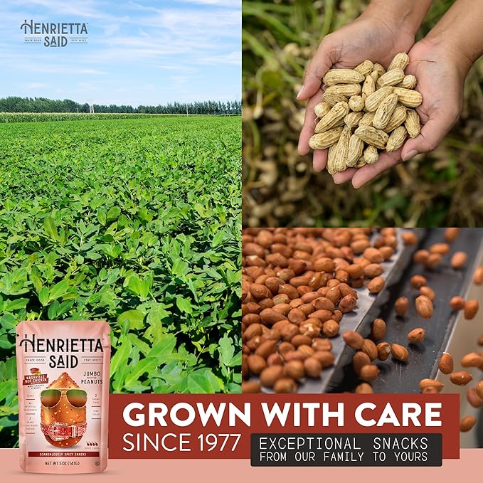 Henrietta Said Wing-Flavored Peanuts - Truly Good Foods Snacking Nuts - Bold Flavors - Savory &