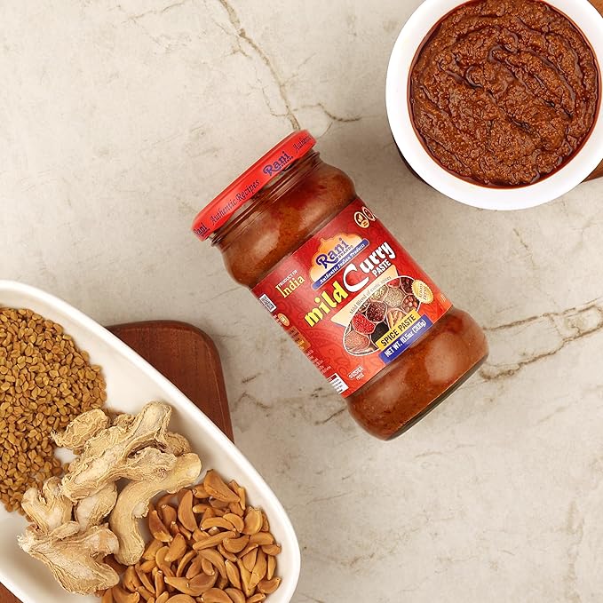 Rani Curry Paste MILD (Spice Paste) 10.5oz (300g) Glass Jar ~ No Colors | All Natural | NON-GMO |