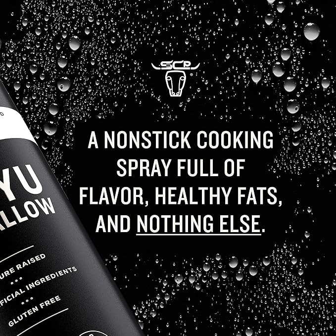 South Chicago Packing Wagyu Beef Tallow Spray, Umami-Rich, Flavorful, Perfect for Sauteing