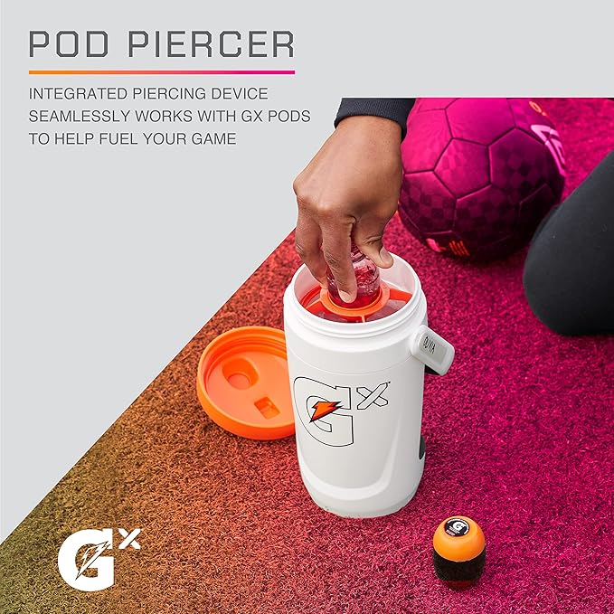 Gatorade Gx Performance Jug, 64oz, Leakproof, Non Slip Grip, Great for Athletes, Pink