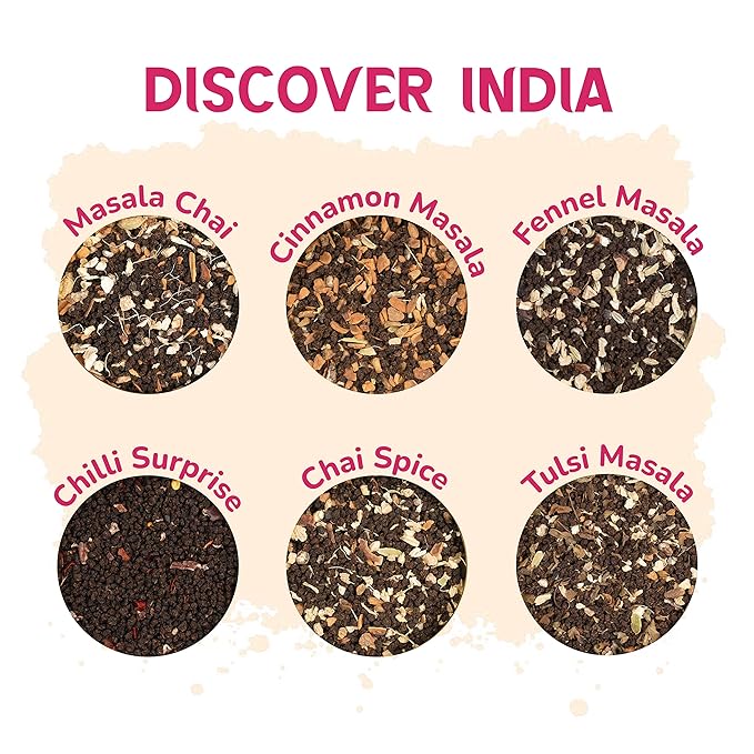 BREWIX, Discover India Premium Black Tea Christmas Gift Box (6.34oz/90+ Cups) | Tea Gift Sets For