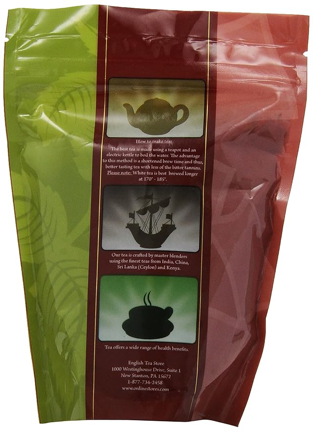 Organic English Breakfast Tea Loose Leaf | 4oz Pouch | Bold Bright Coppery Taste | Medium Caffeine