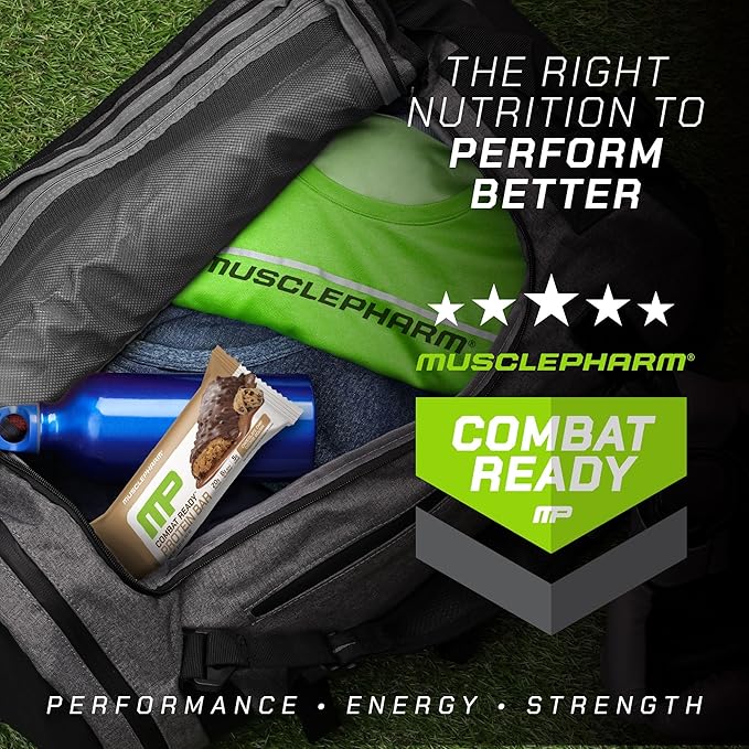 MusclePharm Combat Sport Bar, Chocolate Chip Cookie Dough, High Protein Bars, Combat Cravings, Fuel