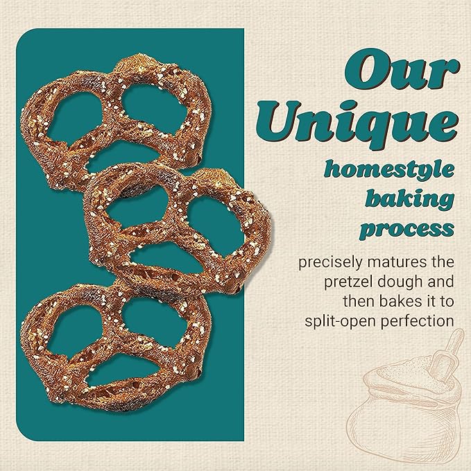 Unique Snacks Original Splits Pretzels, Delicious Homestyle Baked Snack Bag, OU Kosher, and Non-GMO