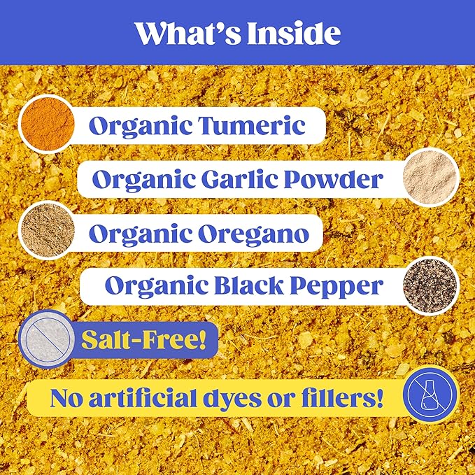 Loisa SALT-FREE Adobo Seasoning, USDA Organic, Non-GMO, No-MSG, No Preservatives, No Artificial
