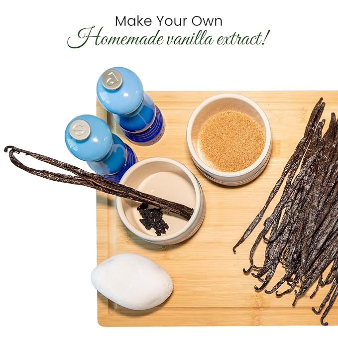8oz (1/2 Pound) Count Organic Madagascar Vanilla Beans – Grade A Bourbon Pods | Gourmet Whole