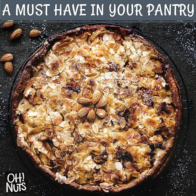 Oh! Nuts Almonds - Dry Roasted Salted - 1 lb - Freshly Oven Roasted and Salted Almonds - Packed in
