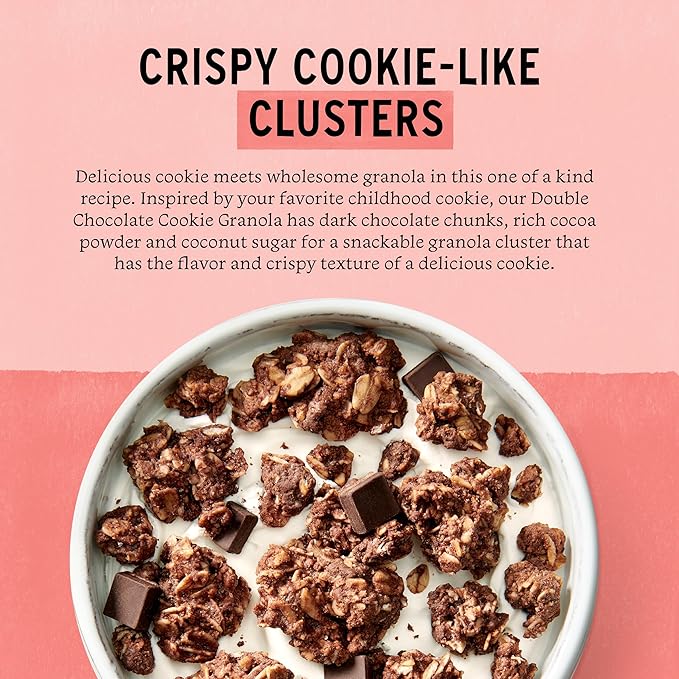 Purely Elizabeth Cookie Granola, Double Chocolate, Gluten-Free, Non-GMO (11oz Bag)