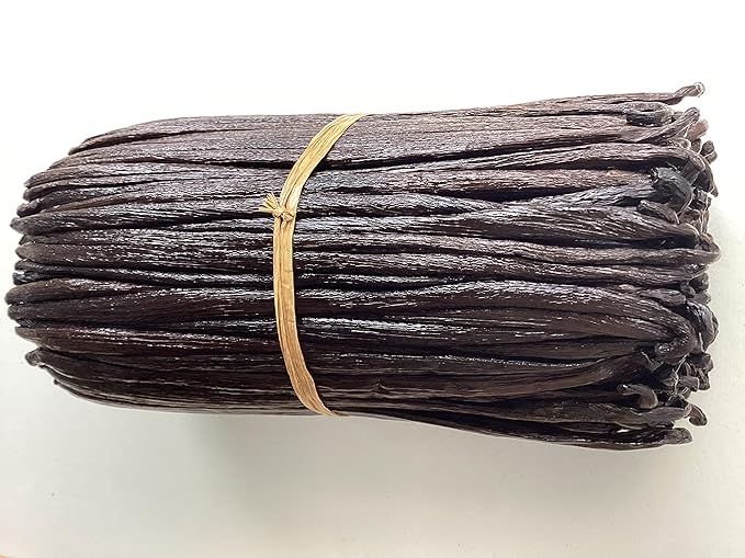 16oz Tahitian Vanilla Beans Grade A. 6"-7" Bulk for Extract, Cooking and Baking by FITNCLEAN