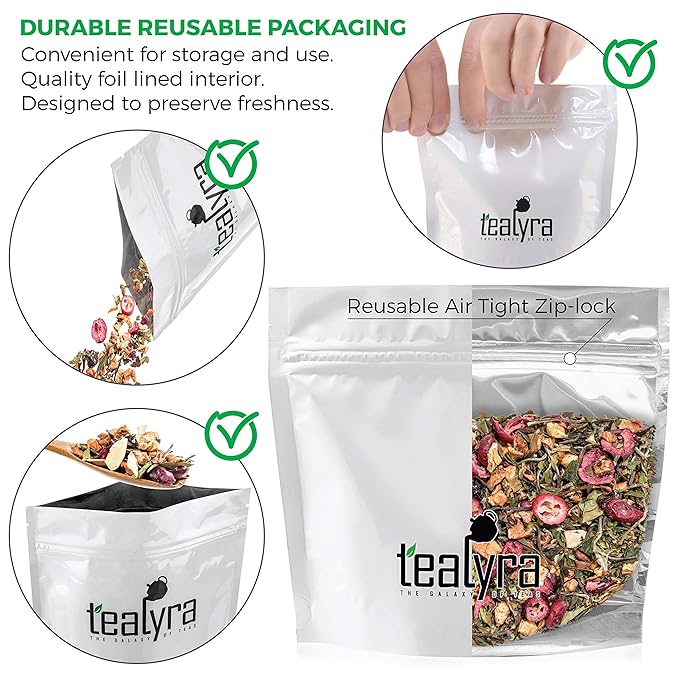 Tealyra - White Cloud Catcher - Fruity White Loose Leaf Tea Blend - Cherry - Cranberry
