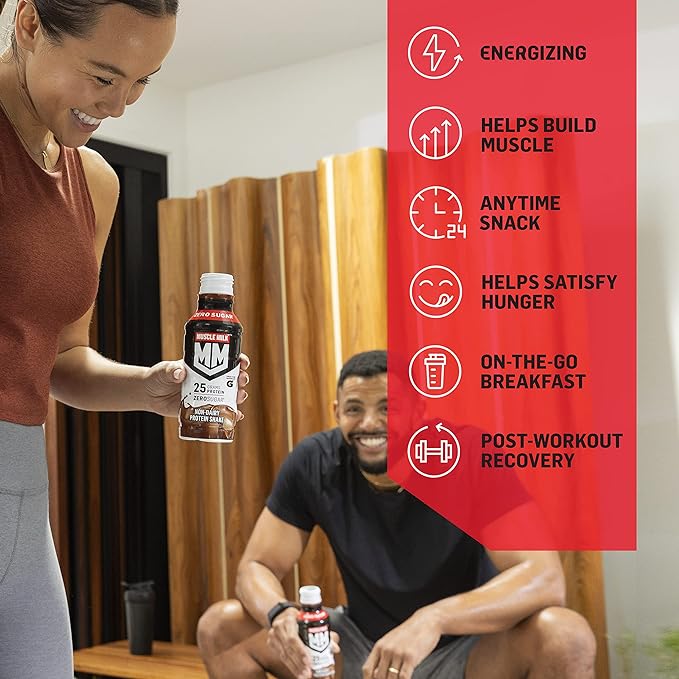 Muscle Milk Genuine Liquid Protein Shake, Vanilla Crème, 25g Protein, 14 Fl Oz Bottle, 12 Pack