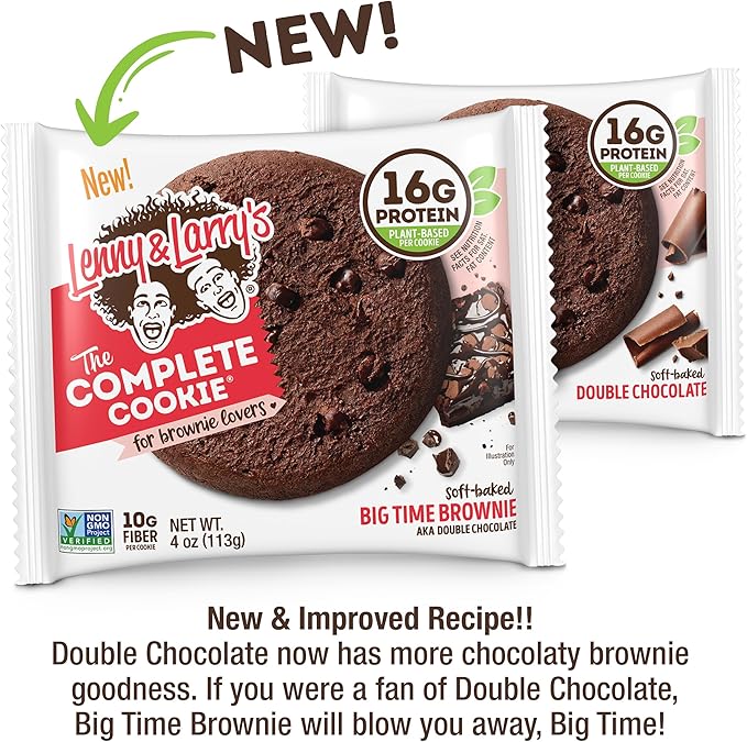 Lenny & Larry's The Complete Cookie, 8 Flavor Variety Pack, Soft Baked, 16g Plant Protein, Vegan