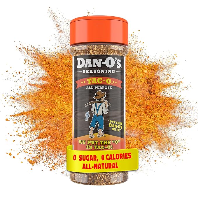 Dan-O's Tac-O Seasoning, 2.5 oz Bottle, All Purpose Taco Seasoning for Tacos, Quesadillas, Ground