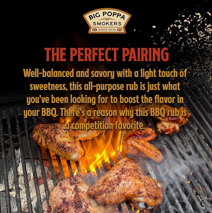 Big Poppa’s Money BBQ Rub — Award Winning Pork BBQ Rub — Gluten-Free Spice Mix — Dry Rubs for