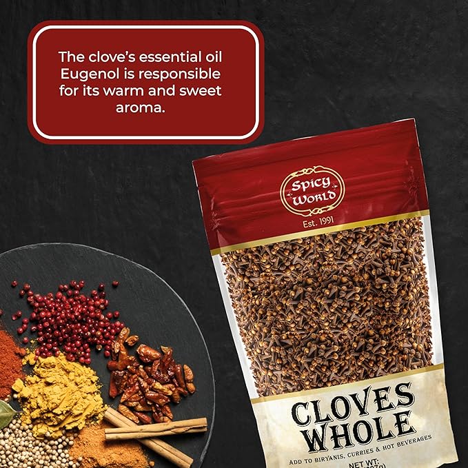 Cloves Whole Bulk 14 Oz Bag - Pure, Non-GMO, Premium Hand Picked Quality - Great for Foods, Clove