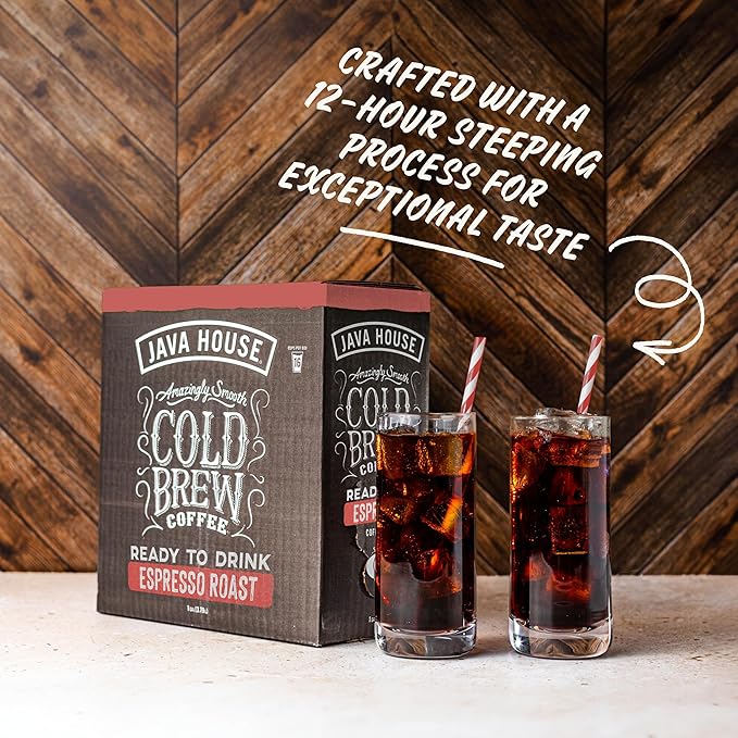 Java House Cold Brew Coffee on Tap – Premium 100% Arabica Dark Roast – Smooth Espresso Flavor with