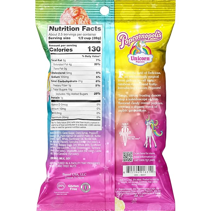 Popcornopolis Unicorn 12 ct, 2.65 oz (Pack of 1)
