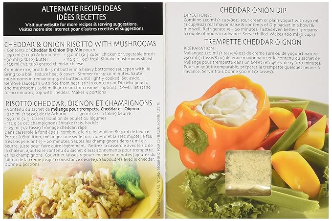 Gourmet du Village Recipe Box - Cheddar and Onion Dip Mix