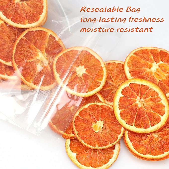 iGAOZM Dried Blood Orange Slices,3.52oz/100g,Dehydrated Orange Chips,No Sugar Added,Natural Citrus