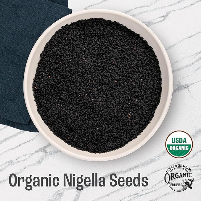 J Mac Botanicals, Organic Nigella Seeds (1 Pound), USDA Certified, black cumin seed, Nigella