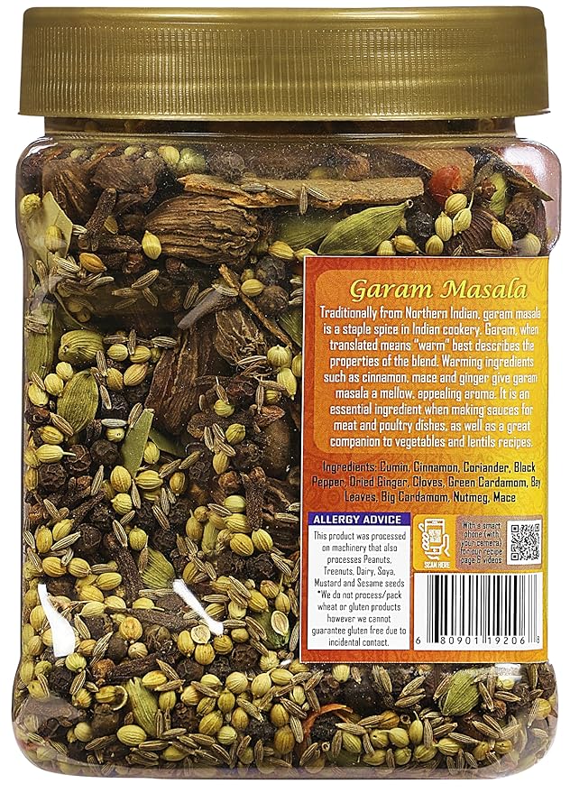 Rani Garam Masala Indian 11 Whole Spices Blend 10oz (283g) PET Jar ~ All Natural, Salt-Free | Vegan