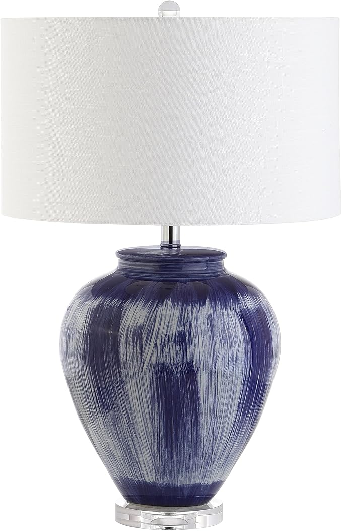 JONATHAN Y JYL5013A Wayland 26" Ceramic LED Table Lamp Transitional Glam Bedside Desk Nightstand