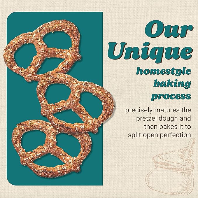 Unique Snacks - Multi Grain Splits Pretzels, Homestyle Baked, Certified OU Kosher and non-GMO, 11