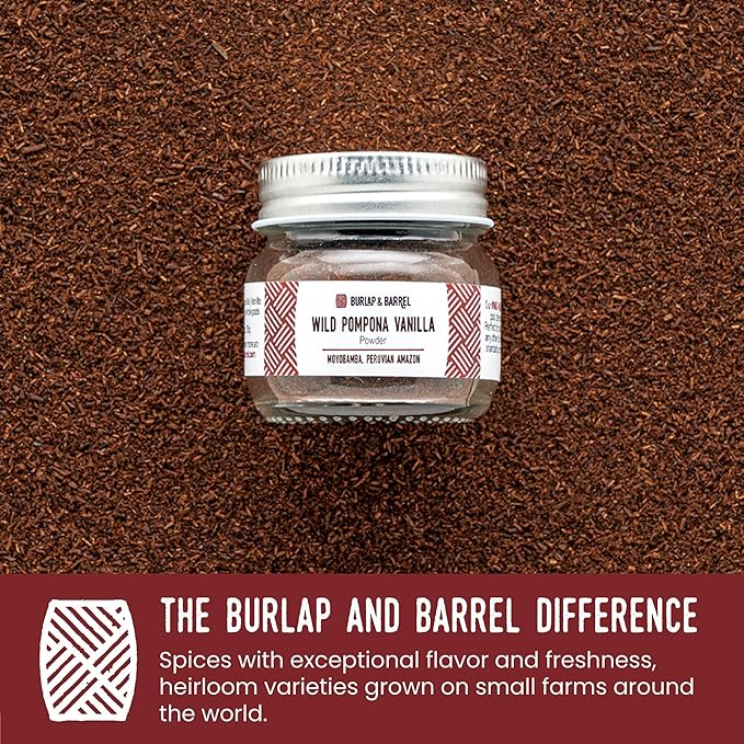 Burlap & Barrel Nyanza Vanilla Powder ??Sweet, Classic Vanilla Flavor with Date-Tannin Aroma