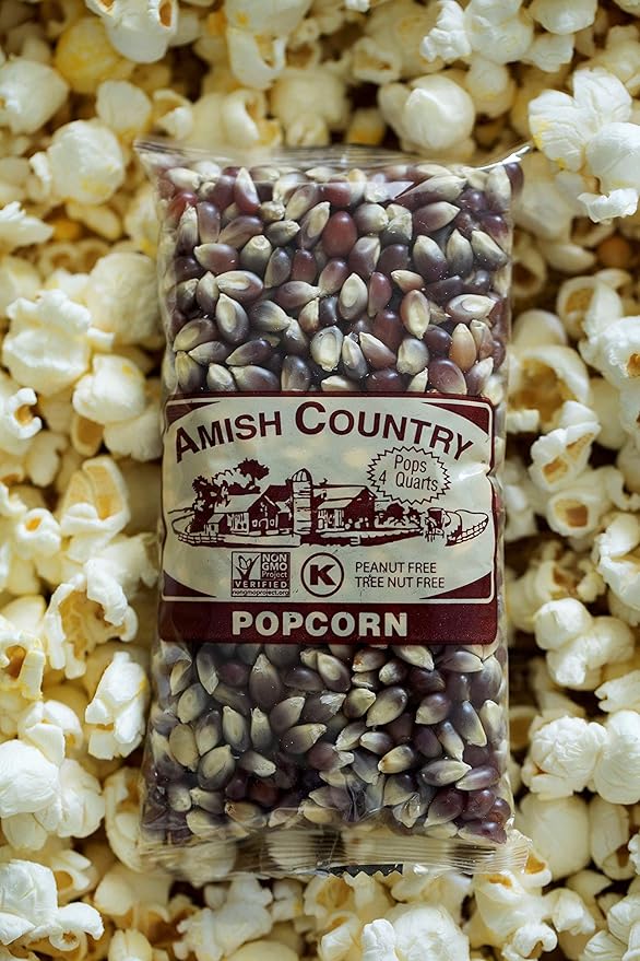 Amish Country Popcorn | 10-4 Oz Bags - Purple Kernels | Old Fashioned, Non-GMO and Gluten Free