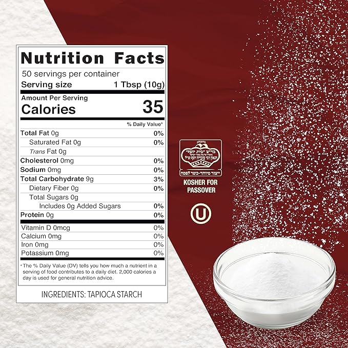 Roots Circle All Natural Tapioca Starch | Non GMO & Gluten-Free Flour with No Preservatives |