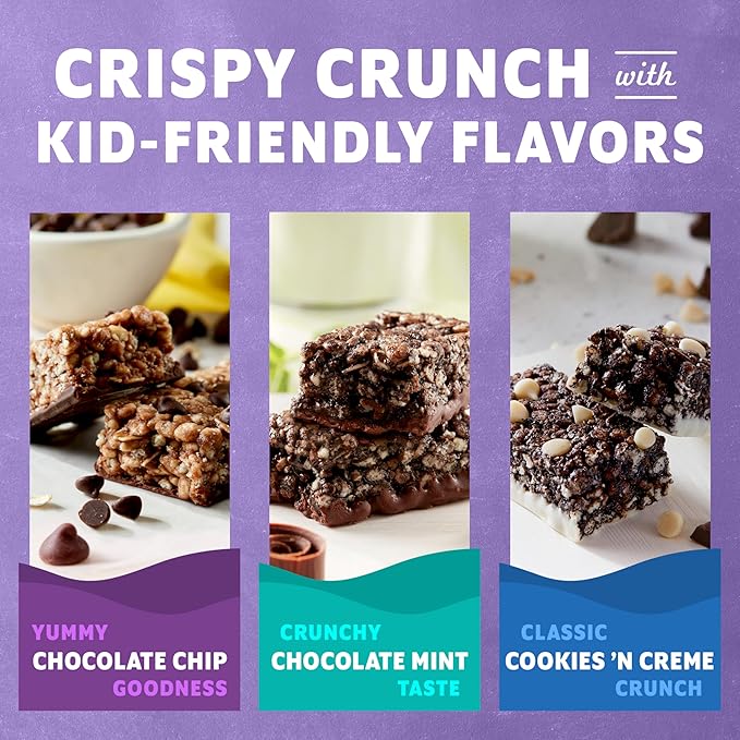 Zbar Protein - Chocolate Chip, Chocolate Mint, Cookies 'n Creme - Variety Pack - Crispy Snack Bars